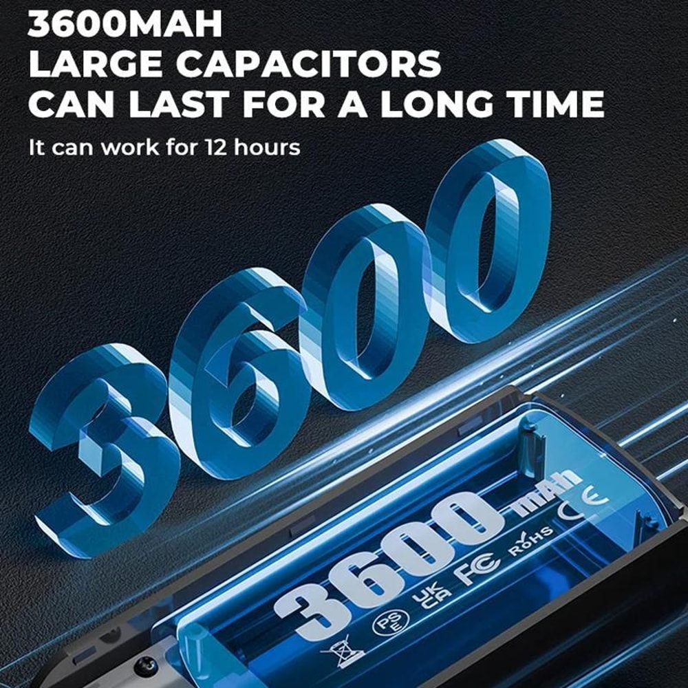 High Speed Folding Cooling Fan Portable Handheld Turbo Fan USB Rechargeable