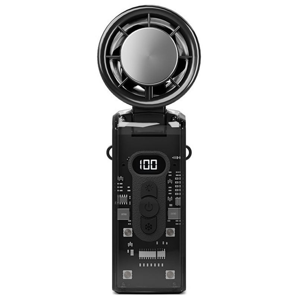 High Speed Folding Cooling Fan Portable Handheld Turbo Fan USB Rechargeable