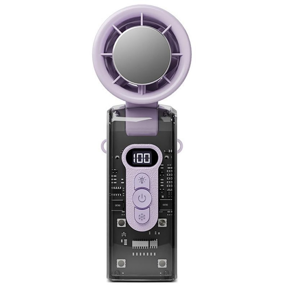 High Speed Folding Cooling Fan Portable Handheld Turbo Fan USB Rechargeable