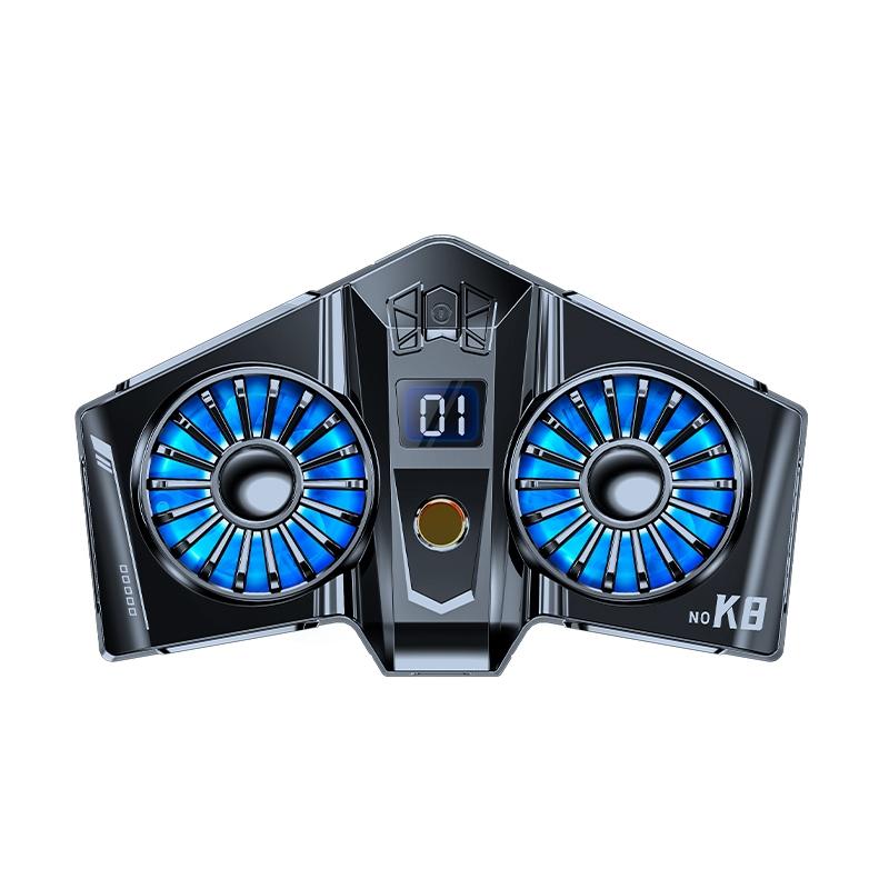 Magnetic Tablet Cooling Fan Twin Turbo Semiconductor Radiator for Gaming Devices