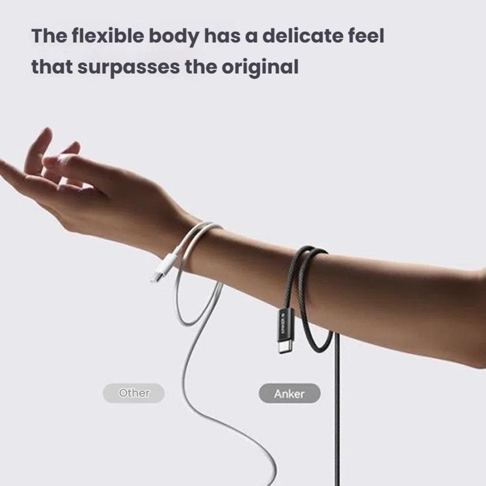 240W USB C Fast Charging Cable 15m Braided PD Dual Type C Power Cable 6