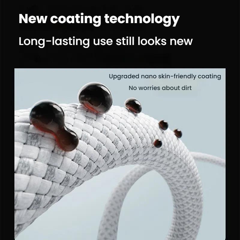 240W USB C Fast Charging Cable 15m Braided PD Dual Type C Power Cable 8