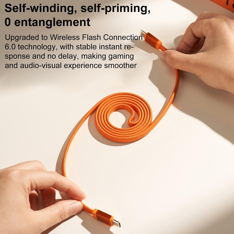 100W USB C Magnetic Retractable Fast Charging Braided Cable For Phones Tablets Laptops 1