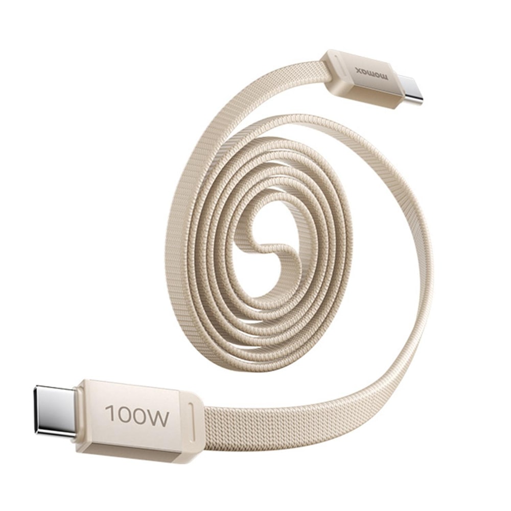100W USB C Magnetic Retractable Fast Charging Braided Cable for Phones, Tablets & Laptops