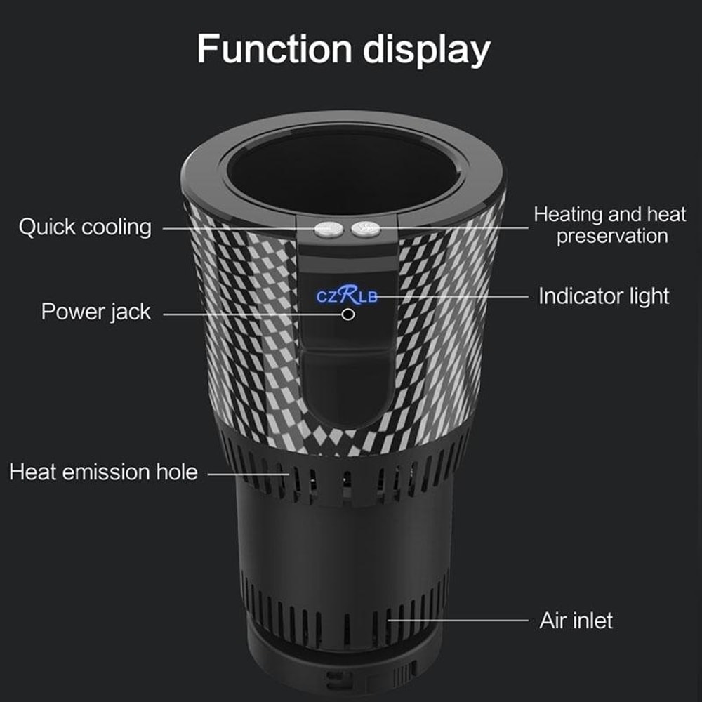 Car Cup Warmer Cooler Portable Drink Holder For Travel Comfort 5