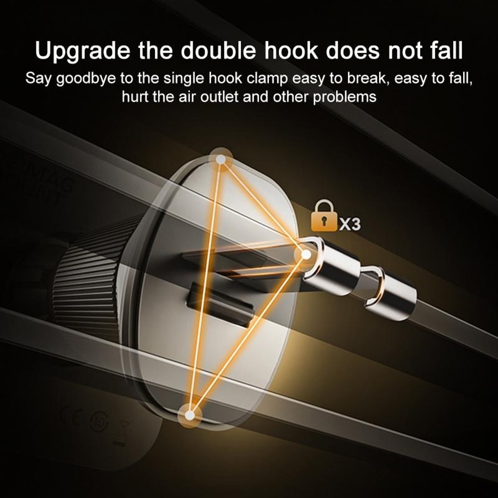 Mag Mount Magnetic Wireless Car Charger & Magnetic Phone Holder for Car