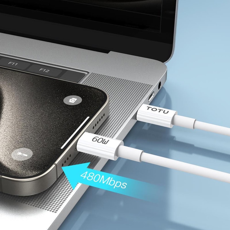 60W Fast Charging USB C To USB C Cable Set With E Marker Safety Chip 6