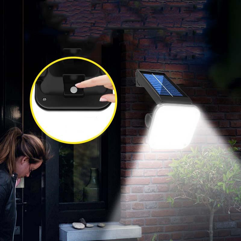 Solar Motion Sensor Wall Light Outdoor Waterproof LED Security Lamp 2