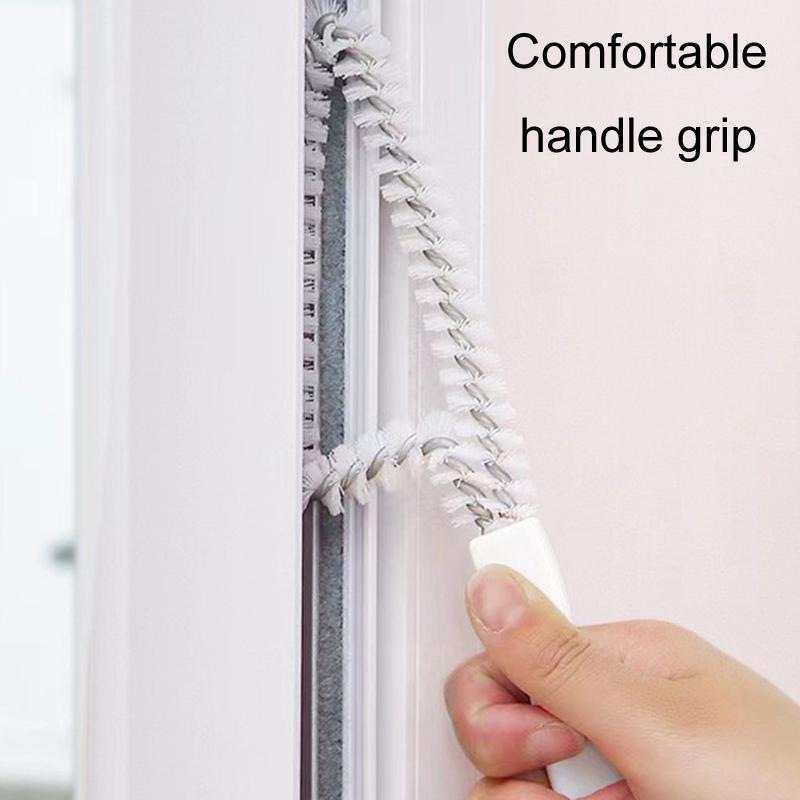 Triangular Window Track Cleaning Brush for Kitchen Crevices and Stovetop Gaps
