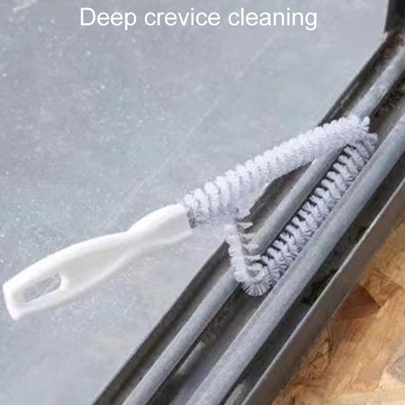 Triangular Window Track Cleaning Brush for Kitchen Crevices and Stovetop Gaps