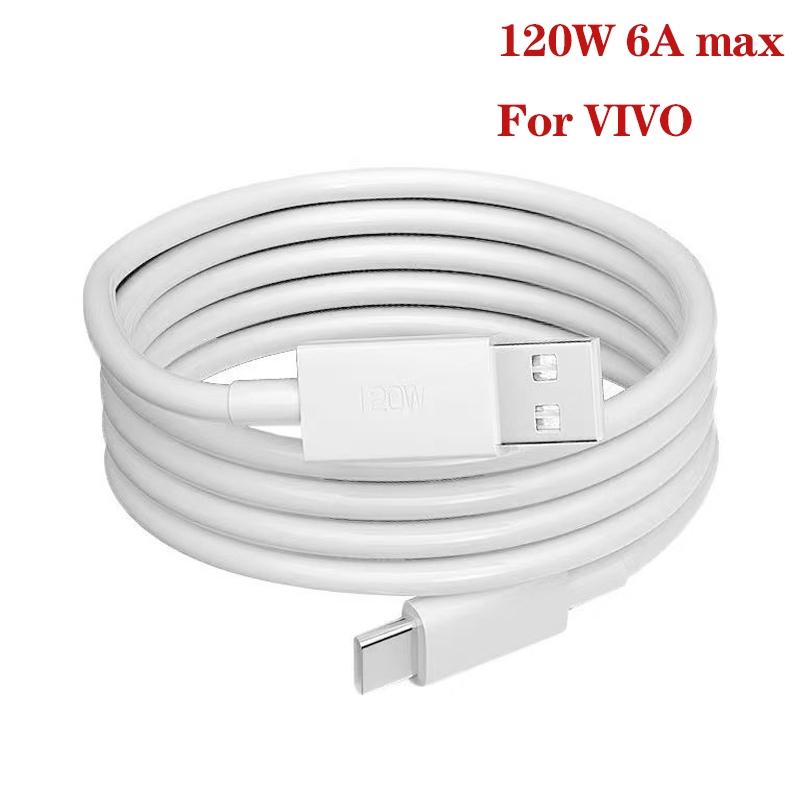 120W Fast Charging USB To USB C Cable 6A High Speed Data Power Cable 5
