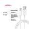 120W Fast Charging USB To USB C Cable 6A High Speed Data Power Cable 3
