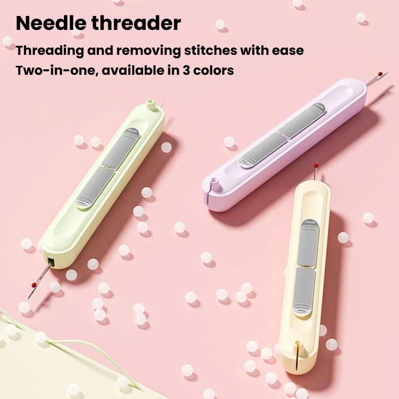 Portable Telescopic Needle Threader And Seam Ripper Tool Compact Sewing Portable Thread Remover For 1