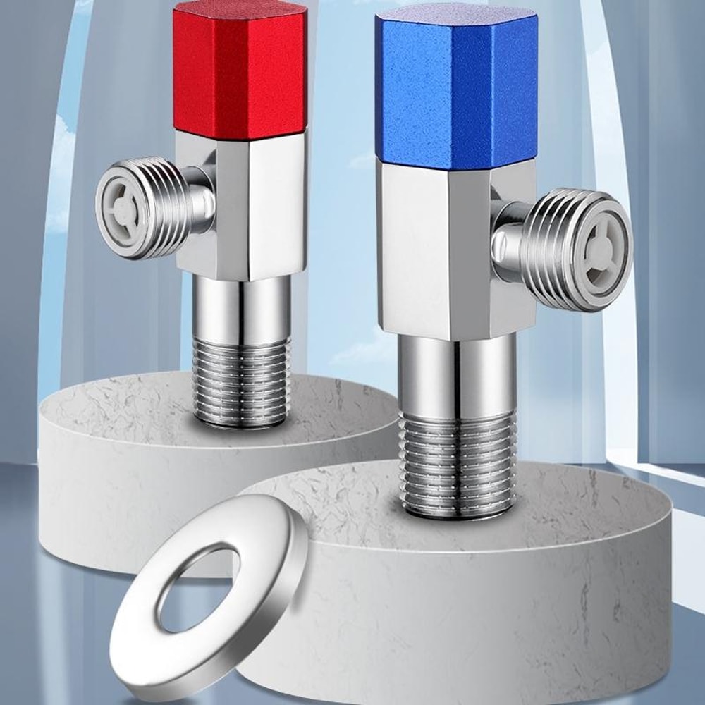 High Flow Brass Angle Valve With Check Valve LeakProof Toilet Inlet Valve 0