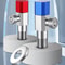 High Flow Brass Angle Valve With Check Valve LeakProof Toilet Inlet Valve 0