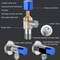 High Flow Brass Angle Valve With Check Valve LeakProof Toilet Inlet Valve 3