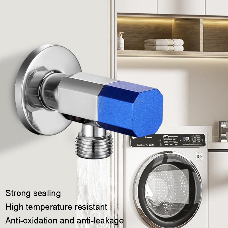 High Flow Brass Angle Valve With Check Valve LeakProof Toilet Inlet Valve 4