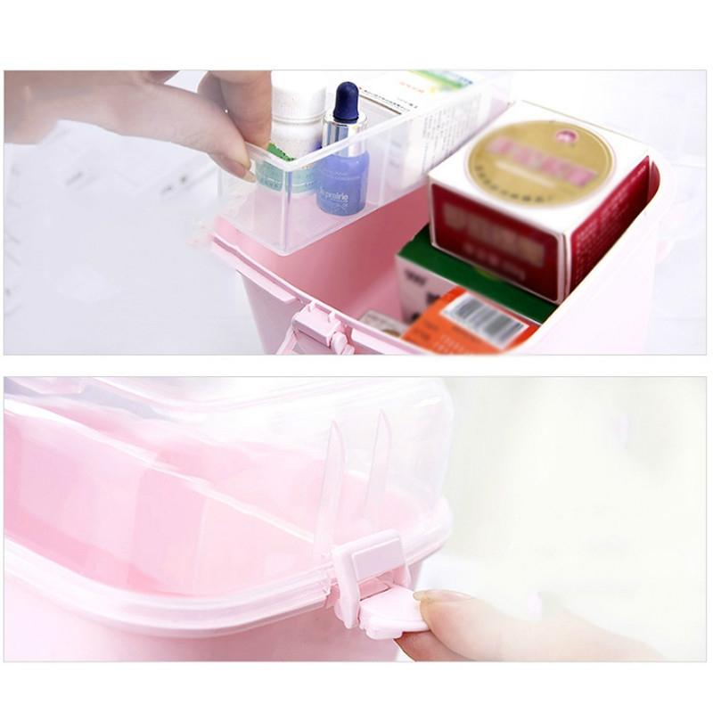 Clear Cosmetic Pill Organizer Box With Compartments 2