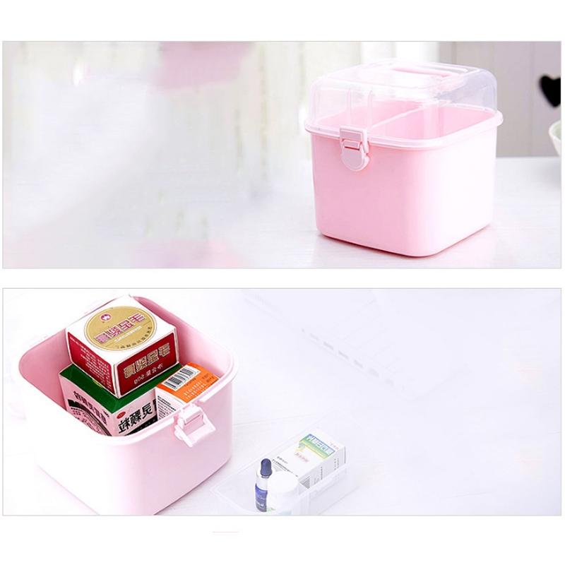 Clear Cosmetic Pill Organizer Box With Compartments 5