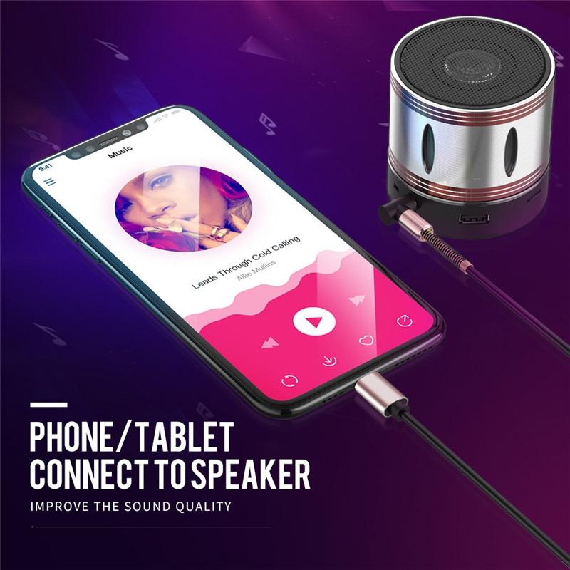 USB C To 35mm Aux Cable For Car Stereo With Spring Coil 15m High Fidelity Audio Adapter 5