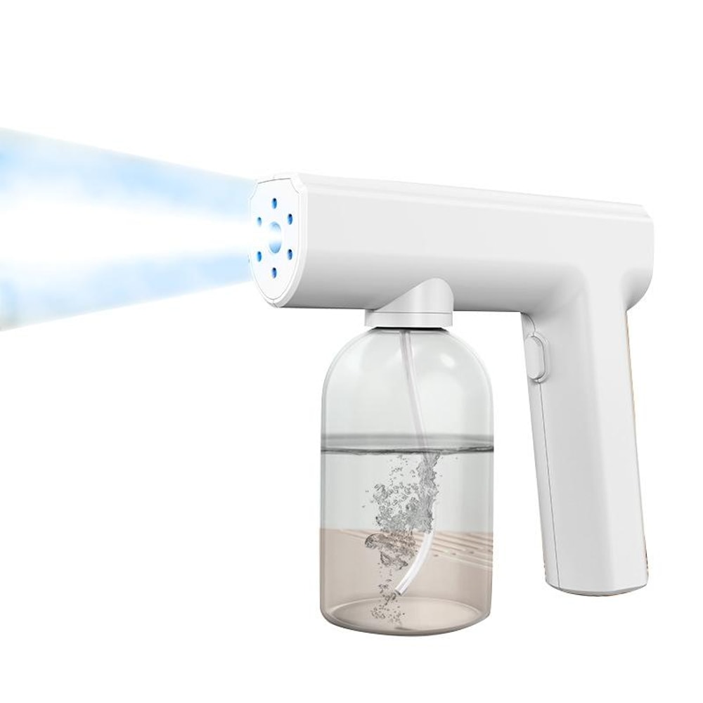 Portable Blue Light Sanitizer Spray Gun Handheld Nano Disinfectant Mister 4