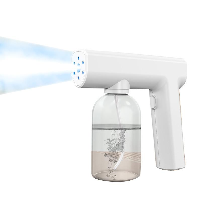 Portable Blue Light Sanitizer Spray Gun Handheld Nano Disinfectant Mister 4