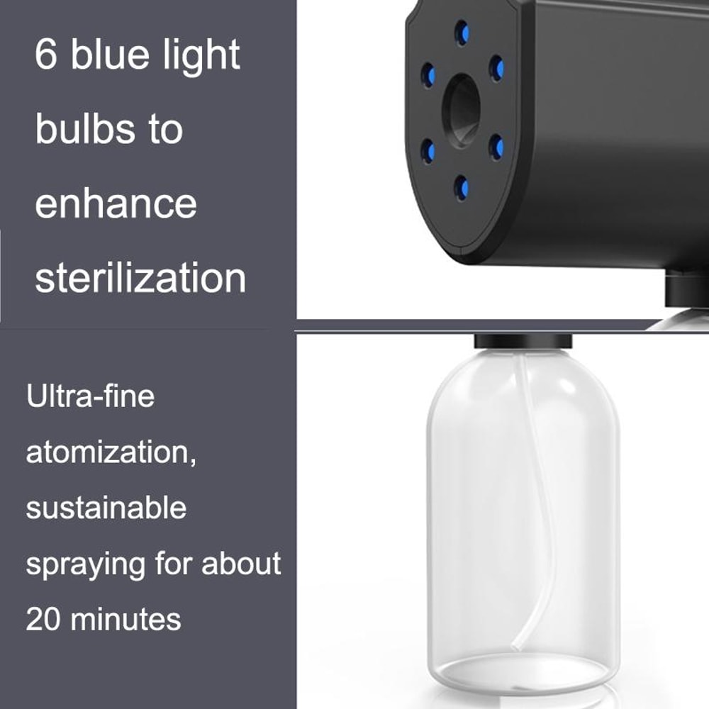 Portable Blue Light Sanitizer Spray Gun Handheld Nano Disinfectant Mister 1