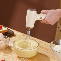 portable usb electric handheld mixer for coffee, cream & eggs