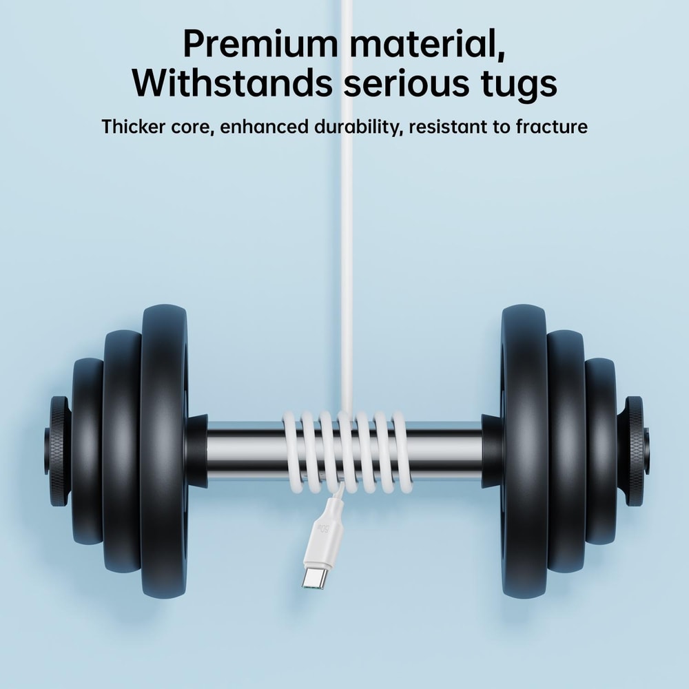 60W USB C To USB C Fast Charging Cable Durable Data Sync Cord 6