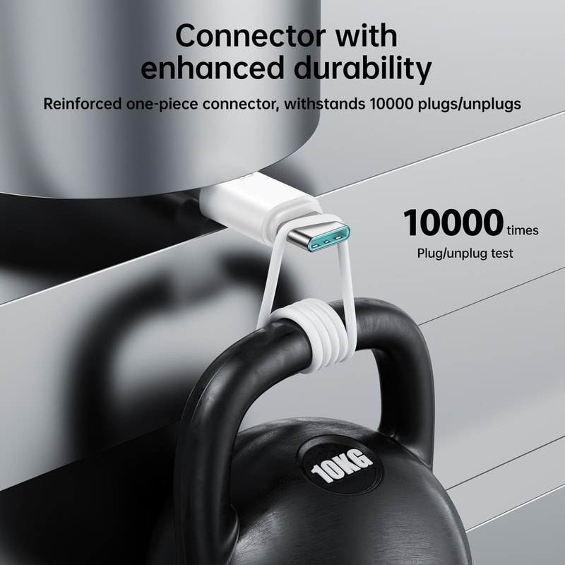 60W USB C To USB C Fast Charging Cable Durable Data Sync Cord 8