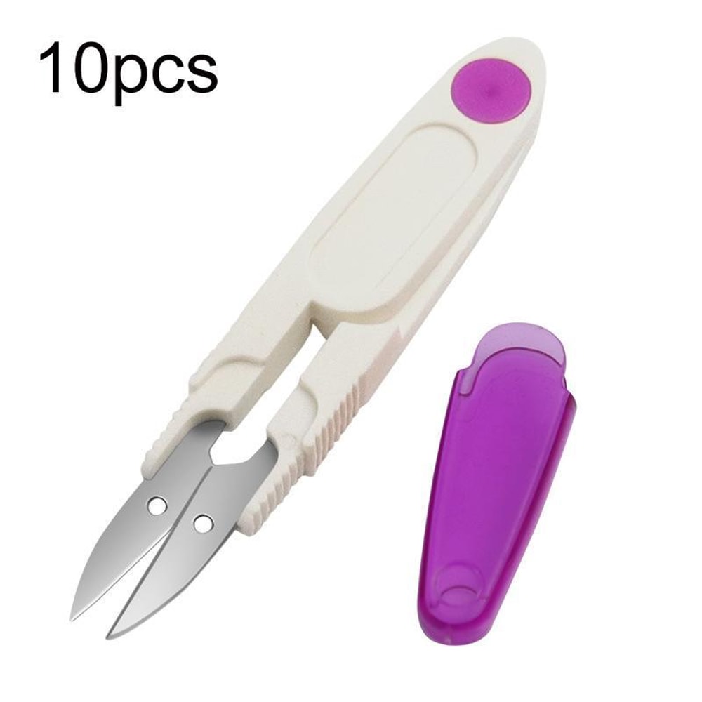 Embroidery Scissors with Safety Cover for Cross Stitch Thread Trimming and Craft Use