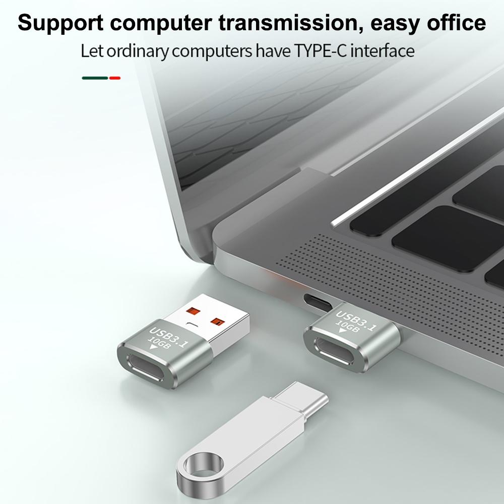 120W USB To Type C OTG Adapter 10Gbps Fast Data Transfer Compact Converter 3