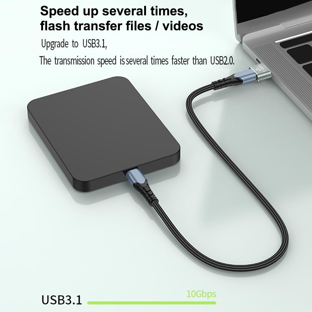 120W USB To Type C OTG Adapter 10Gbps Fast Data Transfer Compact Converter 7