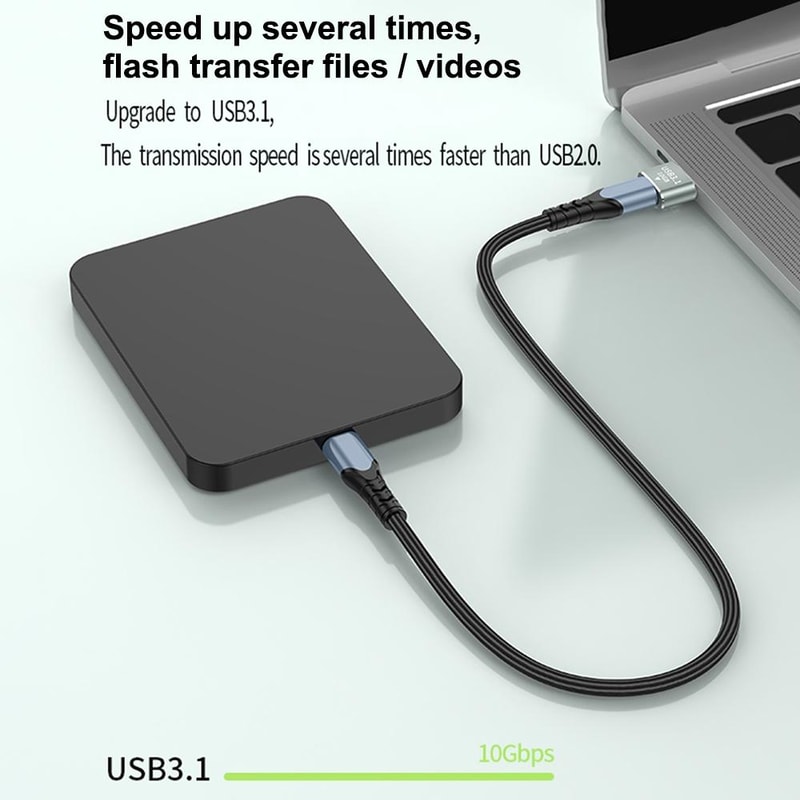 120W USB To Type C OTG Adapter 10Gbps Fast Data Transfer Compact Converter 7