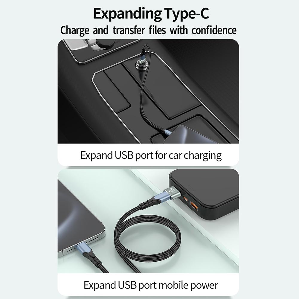 120W USB To Type C OTG Adapter 10Gbps Fast Data Transfer Compact Converter 10