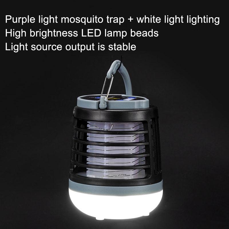 USB Rechargeable Mosquito Trap Lamp Outdoor LED Bug Zapper With UV Light 3