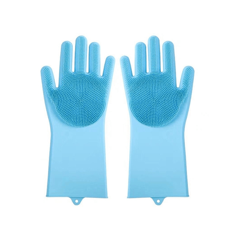 Silicone Dishwashing Gloves With BuiltIn Scrubbers For Kitchen Cleaning 10