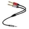 Gold Plated 35mm To Dual 635mm Audio Cable Y Splitter For Mixer Amplifier Hi Fi Systems 6