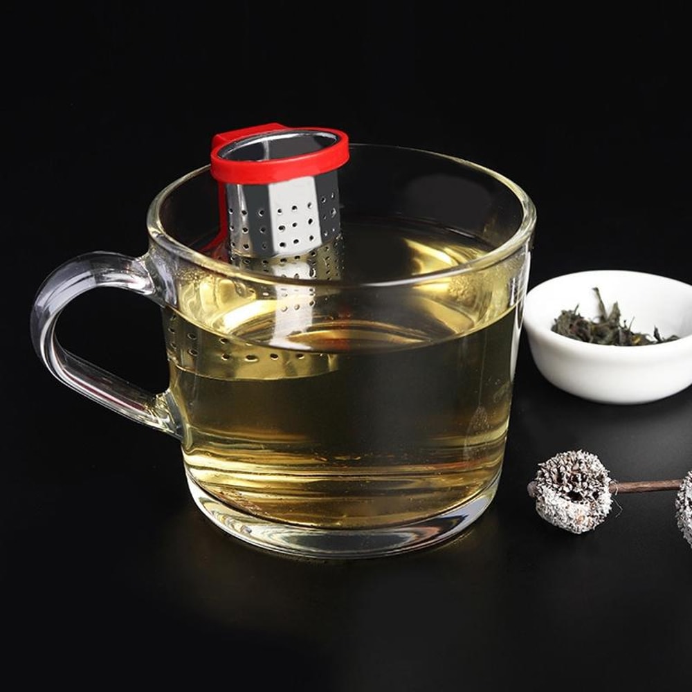 Portable Stainless Steel Tea Strainer For Loose Leaf Tea With Easy Grip Handle 6