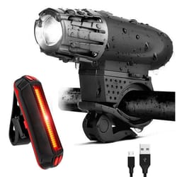 usb rechargeable bike light waterproof mountain bike safety warning light