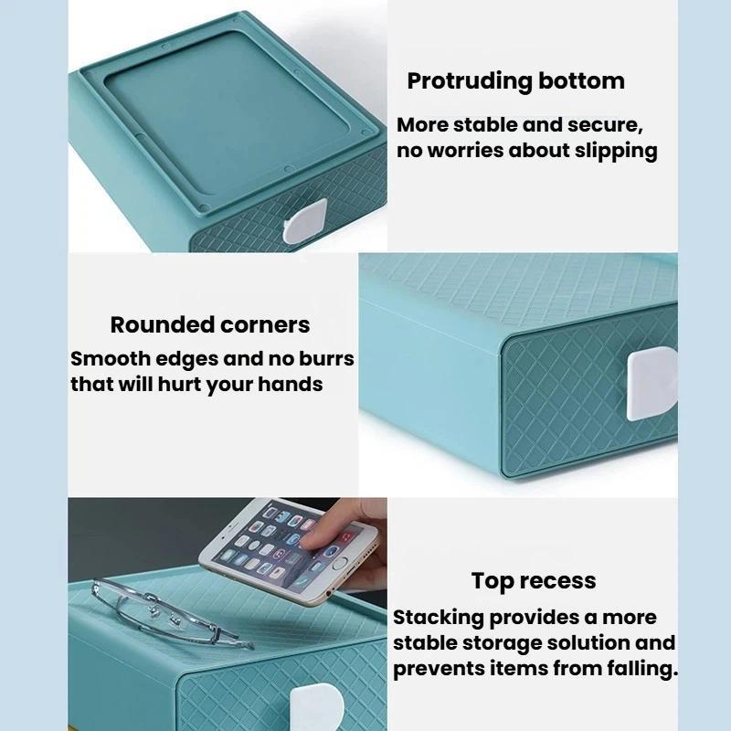 Compact Desk Organizer Drawer Storage Box For Cosmetics Office Storage 6