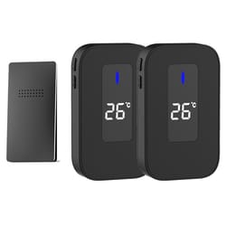 smart wireless doorbell with temperature display & elderly pager system