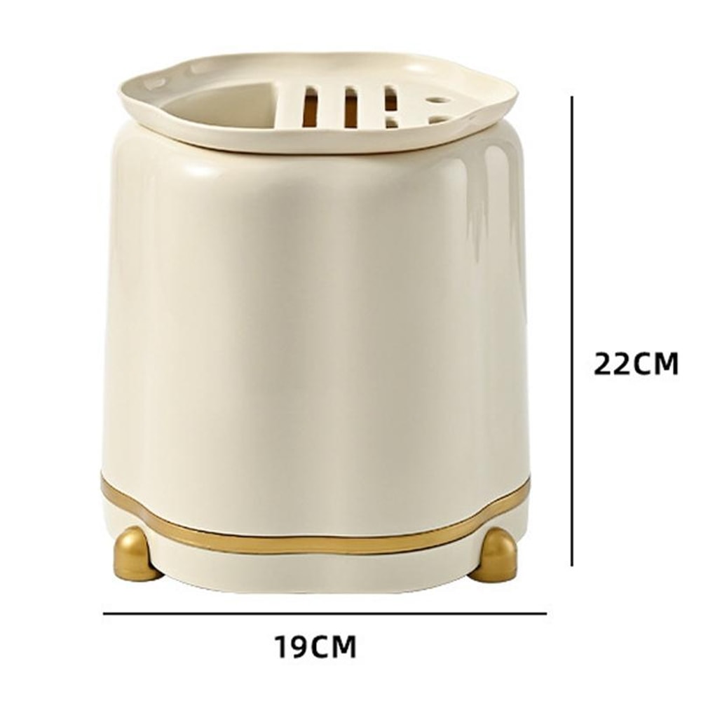 Rotating Knife Holder For Kitchen Counter With Cutlery And Chopsticks Storage 6