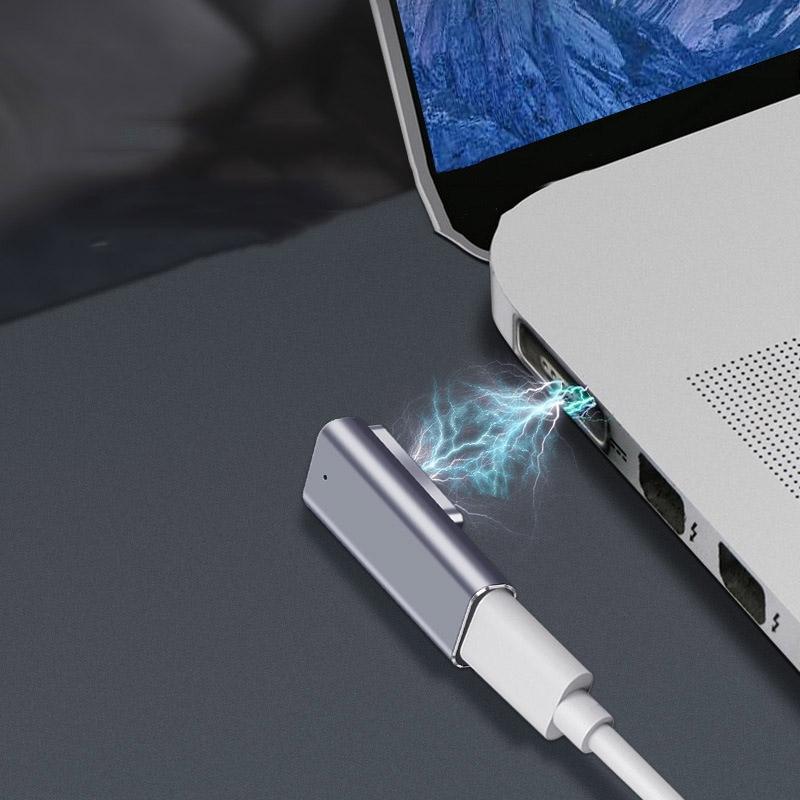 USB C to MagSafe Adapter Fast PD Charging Converter for Magnetic Safe Connect