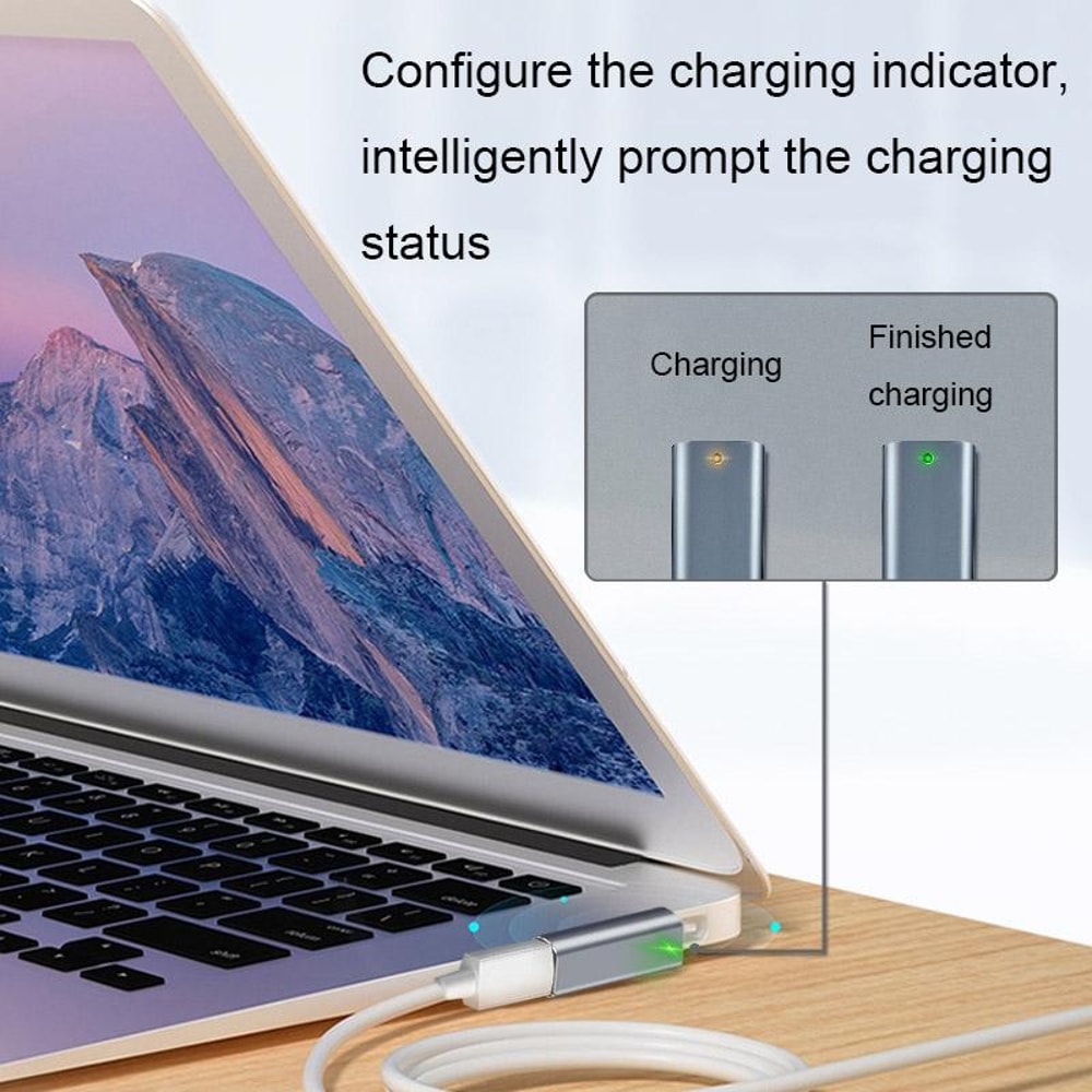USB C to MagSafe Adapter Fast PD Charging Converter for Magnetic Safe Connect