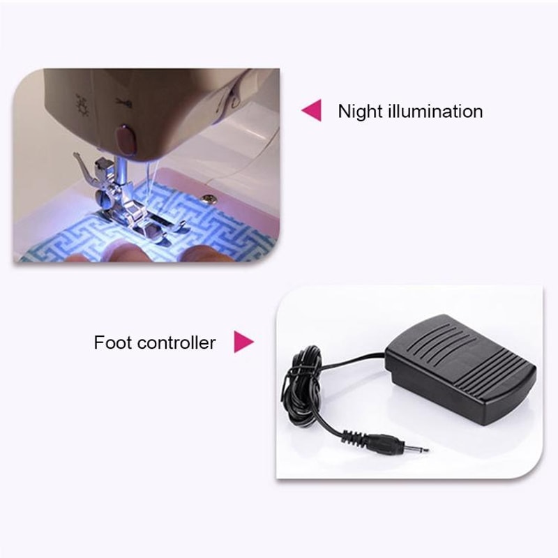 Portable Mini Sewing Machine Desktop Electric Sewing Machine for Home DIY Use