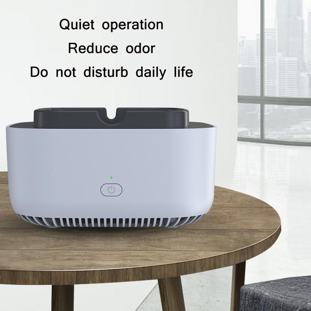 Electronic Ashtray Air Purifier Smoke Odor Eliminator Ashtray for Home, Cigarette Smoke Purifier