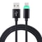 Woven Micro USB Charging Cable With LED Indicator Fast Data Sync Cord 2