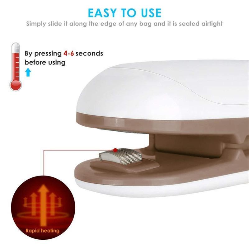 Mini Bag Sealer Handheld Heat Sealer For Snack And Food Storage Bags 5