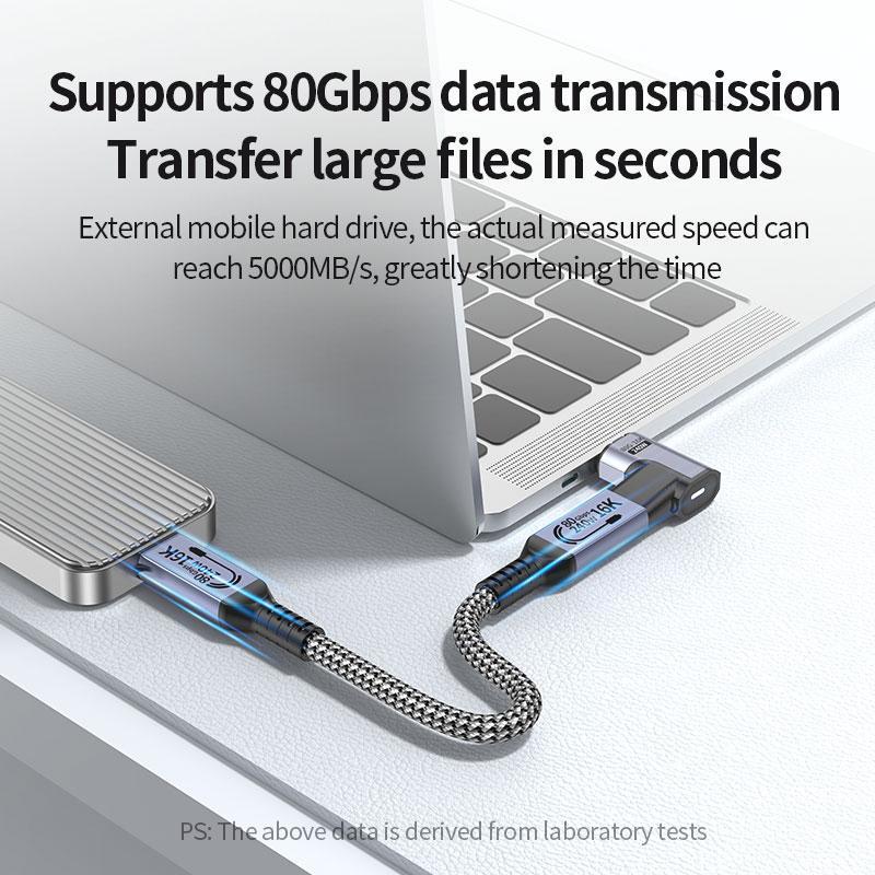 Magnetic USB C Adapter 240W PD Fast Charging 16K Video Extender 7